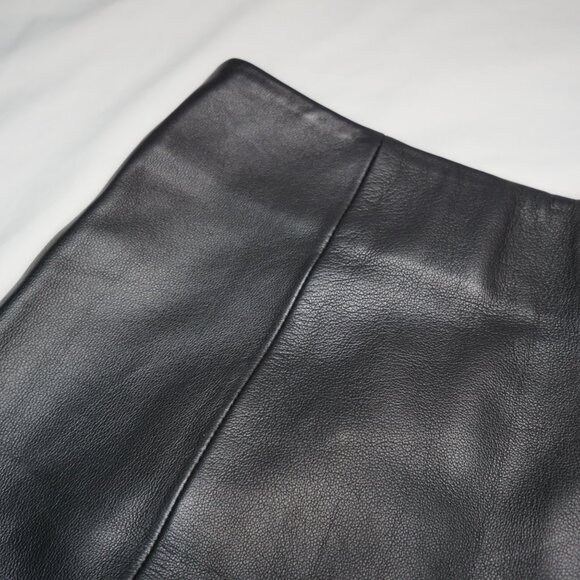 Reformation Veda Margie Leather Mini Skirt - Size 2 - Picture 10 of 14